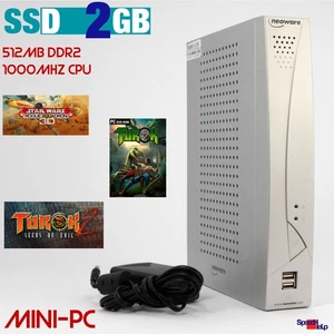 MINI COMPUTER PC VIA 1000Mhz WINDOWS 98 SSD 2GB RS-232 PARALLEL TUROK OLD GAMES - Afbeelding 1 van 6