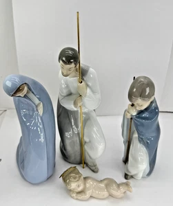 Lladro Holy Family Mary Joseph Jesus Retired Porcelain Figurines handmade Spain - Picture 1 of 11