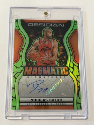 2024-25 NBA Panini Obsidian Nicolas Batum FIRMAS MAGMÁTICAS VERDES Automático 24/25 Foto 1 de 3