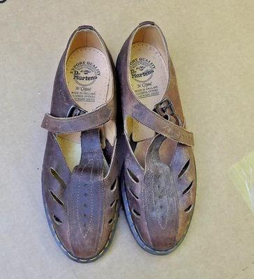 Sandalias Dr. Martens Hombre Talla 11 Air Wair 'Fisherman' Cuero Marrón Correa Ajustable Foto 1 de 4