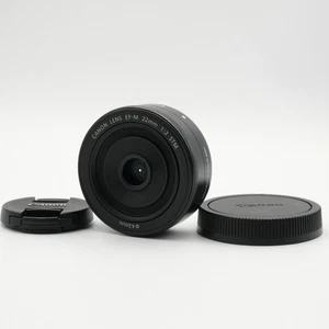 Canon EF-M 22mm f2 STM wide angle lens [ Near Mint ] from JAPAN - Picture 1 of 12