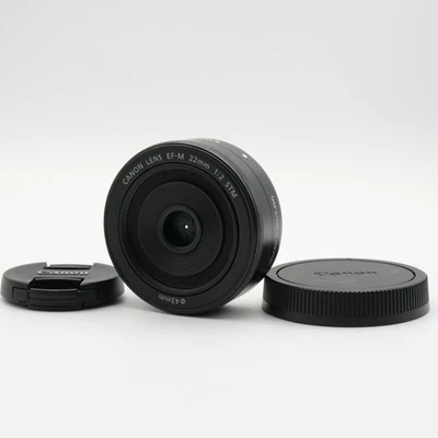 Canon EF-M 22mm f2 STM wide angle lens [ Near Mint ] from JAPAN - Image 1 of 4