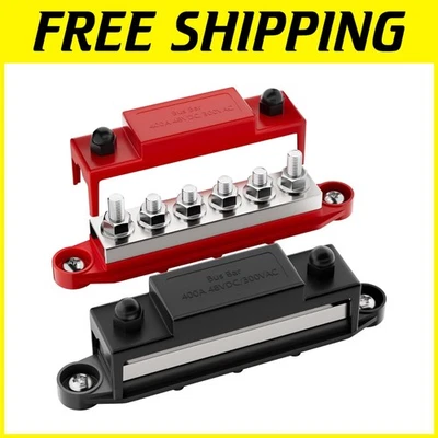 Heavy Duty 12 Volt Bus Bar Block with Tinned Copper for Automotive and Marine - Image 1 of 4