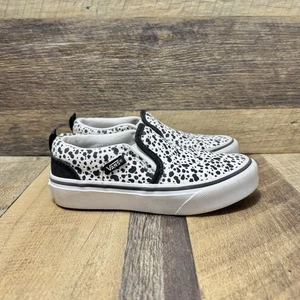 Scarpe sneakers Vans Old Skool a pois nere bianche scarpe basse slip on 12C - Foto 1 di 7