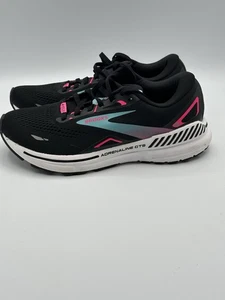Brooks Adrenaline GTS 23 GTX Womens Size 9 Black White Running Shoes Sneakers - Picture 1 of 12