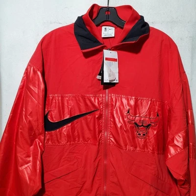 Куртка мужская Chicago Bulls большая красная на молнии баскетбольная NBA Nike DR9201-657 - Изображение 1 из 4