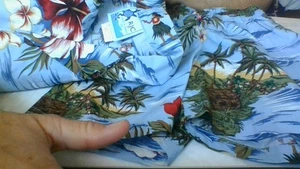 RJC Hawaiian 2-Pc Cotton Boys Shorts & Shirt Set/Size 5 ButtonUp Elastic Waist - Picture 1 of 19