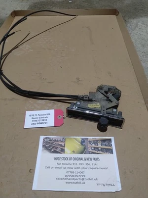 Controles de ventilação/conjunto de painel de controle 1970-71 Porsche 914 aquecedor ventilação - Imagem 1 de 4