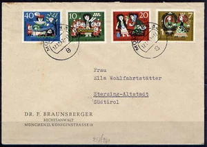 Germania Repubblica Federale 1962 n. 257/60 su busta (ba090) - Picture 1 of 1