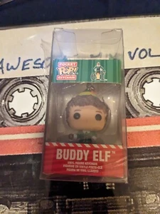 Buddy The Elf Pocket Funko Pop! Keychain Figure W/Protector - Picture 1 of 7