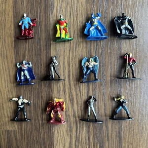 DC Nano Metal Figures Bundle Jada Toys X 12 Superman Batman Robin Harleyquinn + - Picture 1 of 17