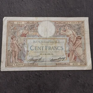 BILLET CIRCULE 100 FRANCS LUC OLIVIER MERSON 3 12 1936 FRANCE / BANKNOTE - Imagen 1 de 3