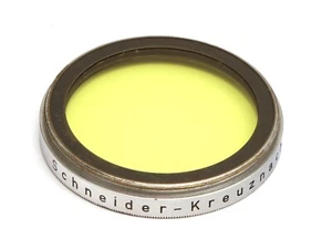 Original Schneider-Kreuznach Gelb Mittel Filter für ⦰ 49mm Filtergewinde - Picture 1 of 2