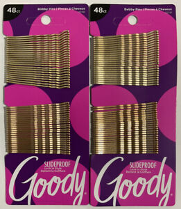 *Lot of 2* Goody Blonde Bobby Pins (2 Pks of 48) 96 SlideProof Bobby Pins Total