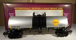 MTH 20-96229 Shell Oil 40' Single Dome Tank Car Silver/Black #2390 - Picture 1 of 7