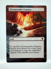 Terramorphic Expanse Commander 2017 MTG Magic Hand Painted Altered  Extended Art