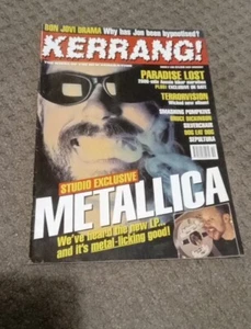 Kerrang Magazine March 9th 1996 No 587 Metallica Cover rare with posters - Picture 1 of 1