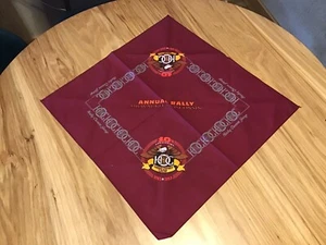 Vintage Harley Davidson Bandana/Handkerchief 22" x 22" HOG Milwaukee Rally 1993 - Imagen 1 de 5