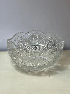EAPG Imperial Glass WHEELS Master Berry Bowl OMN 388 Antiguo Tazón para Servir c.1909 - Imagen 1 de 6