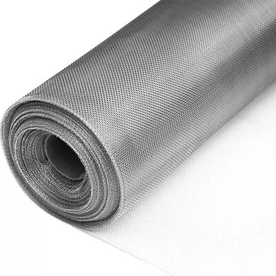 304 Stainless Steel Woven Wire Mesh Screen Woven Vent Mesh Roll 47"X10Ft Flexibl - Image 1 of 3