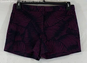 Gently Loved Ann Taylor Petites Purple Floral Print Women's Shorts, Sz. 6P - Picture 1 of 2