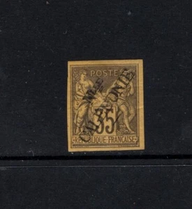 New Caledonia 1892 35c violet/orange Imperf  Mint Sc 17 - Picture 1 of 2