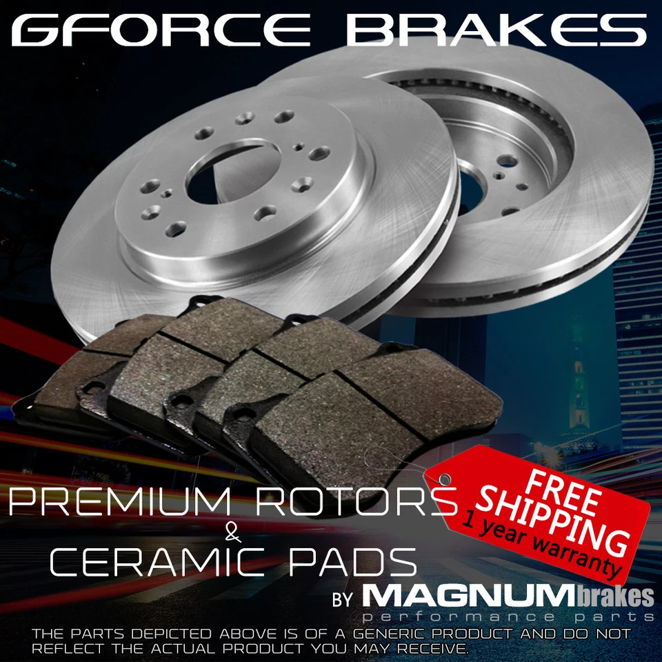 FRONT Premium Rotors & Pads for 1991-1993 Buick Park Avenue, Riviera, LeSabre - Image 1 of 1