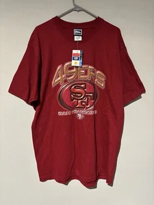 NWT Vtg San Francisco 49ers Football T Shirt Sz L Pro Player - Picture 1 of 8