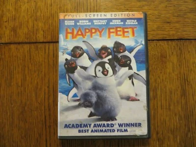 Happy Feet - Elijah Wood, Brittany Murphy, Hugh Jackman - 2006 DVD GOOD!!! - Image 1 of 3