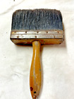 LARGE ANTIQUE HAIR PAINT OR WALLPAPER BRUSH 7" Zinc Banded