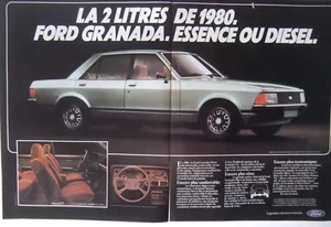 PUBLICITÉ DE PRESSE 1979 FORD GRANADA ESSENCE OU DIESEL - ADVERTISING - Picture 1 of 1