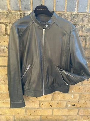 Prada ladies leather biker jacket size 44 - Image 1 of 4