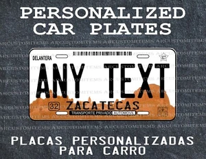 ZACATECAS CAR PLATE / DEKOSCHILDER AUTO ZACATECAS / CAR PLATE MEXICO STATES - Bild 1 von 6