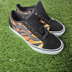Furgonetas para mujer Old Skool cónicas bajas estampado de tigre nuevas para mujer tallas 6,5-9 - Imagen 1 de 5