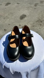 Dr. Martens 8065 Mary Jane Black Leather Strap Shoes| 12 - Picture 1 of 9