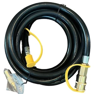 DOZYANT 12FT RV Propane Hose Low Pressure Quick Connect & Conversion Fitting - Picture 1 of 5
