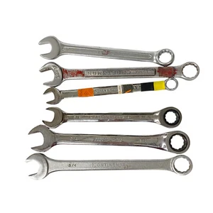 Craftsman, Continental and Assorted 19mm, Ratchet, Combination Wrench Set, 6 Pcs - Picture 1 of 8