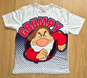 Grumpy XL T-Shirt Disney Schneewittchen 7 Zwerge weiß 45-47" Brustumfang - Bild 1 von 8