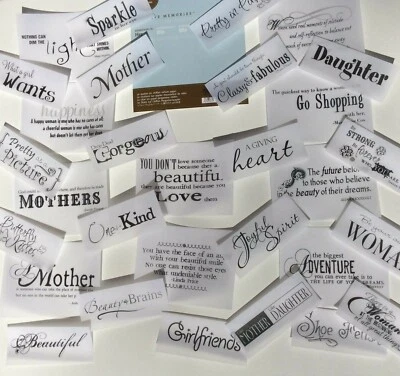 Creative Memories EXPRESSIONS OF HER - 30 x CHIFFON VELLUM QUOTES - image 1 of 3