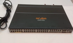 Aruba 2930-48G PoE+ Switch (JL322A) w/ 2 Power Supplies w/ Stacking (JL325A) - Picture 1 of 11
