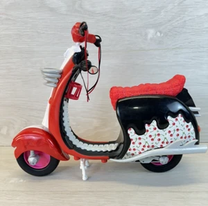 Monster High Doll Ghoulia Yelps Scooter Vehicle Red Black Pink 11" - Picture 1 of 13