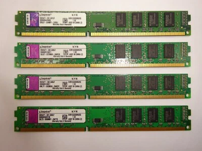 Kingston 8GB (4x2GB) DDR3 KVR1333D3N9/2G 1.5V Low Profile #RX23 - Bild 1 von 2