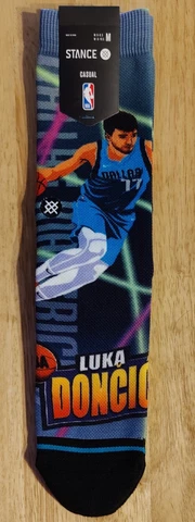 New Stance NBA Dallas Mavs Luka Doncic Fast Break Crew Socks Size Medium (6-8.5) Cover