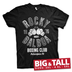Offiziell Lizenziert ROCKY Balboa Boxen Club Big&tall 3XL, 4XL, 5XL Herren T - Bild 1 von 1
