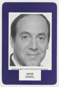 Gene Siskel 1993 Face to Face Game Card - Single Card from Canadian Game - Picture 1 of 2