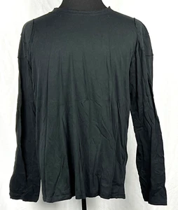 Camiseta Lip Service Negra L/S Borde Crudo 100% Algodón Cuello Redondo Hecha en EE. UU. XXL - Imagen 1 de 6