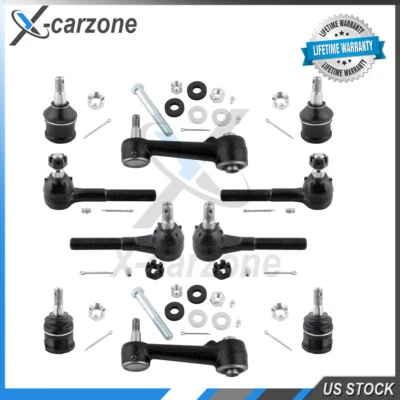 Rótulas superiores inferiores brazo loca extremos de varilla de amarre de 10 piezas para Dodge CB300 B100 B150 Foto 1 de 4