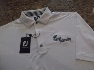 FOOTJOY - LISLE STRETCH POLYESTER SPANDEX GOLF POLO - XL - LOGO - MAKEL - Bild 1 von 4