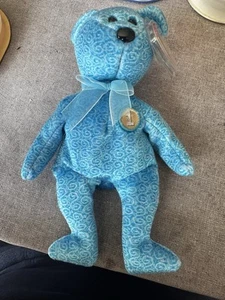 Ty Beanie Baby The People's Beanie 2001 Blaubär mit Etikett Geburtsdatum 30. April 2001 - Bild 1 von 6