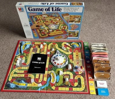 Vintage 1970s MB Games Game Of Life Board Game Complete But Missing Inner Tray. - Image 1 of 4